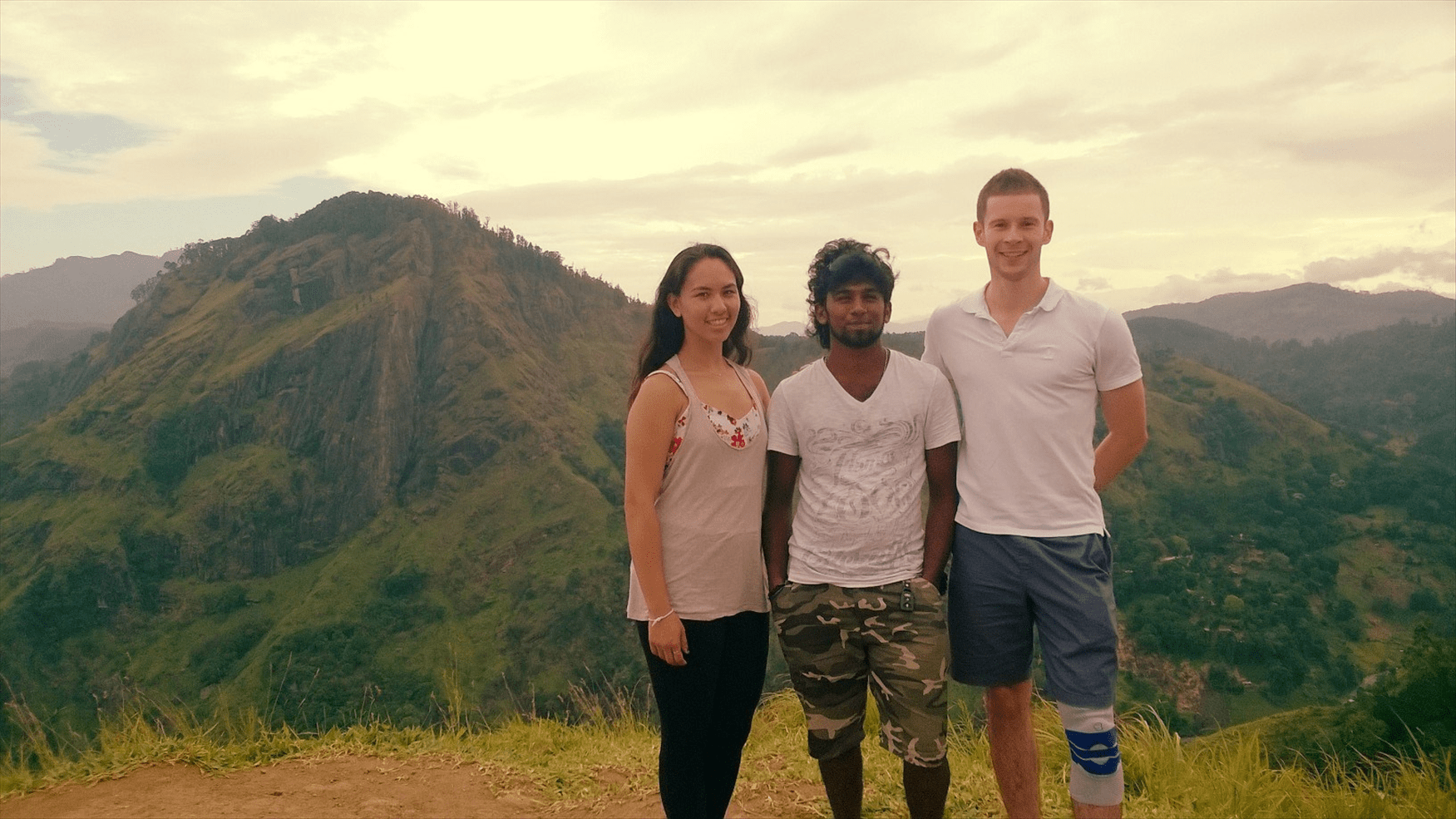 Sri lanka Best Tour guide - Chinthaka Rathnayake | Chin |at the little adamspeak | Sri lankan Riders 