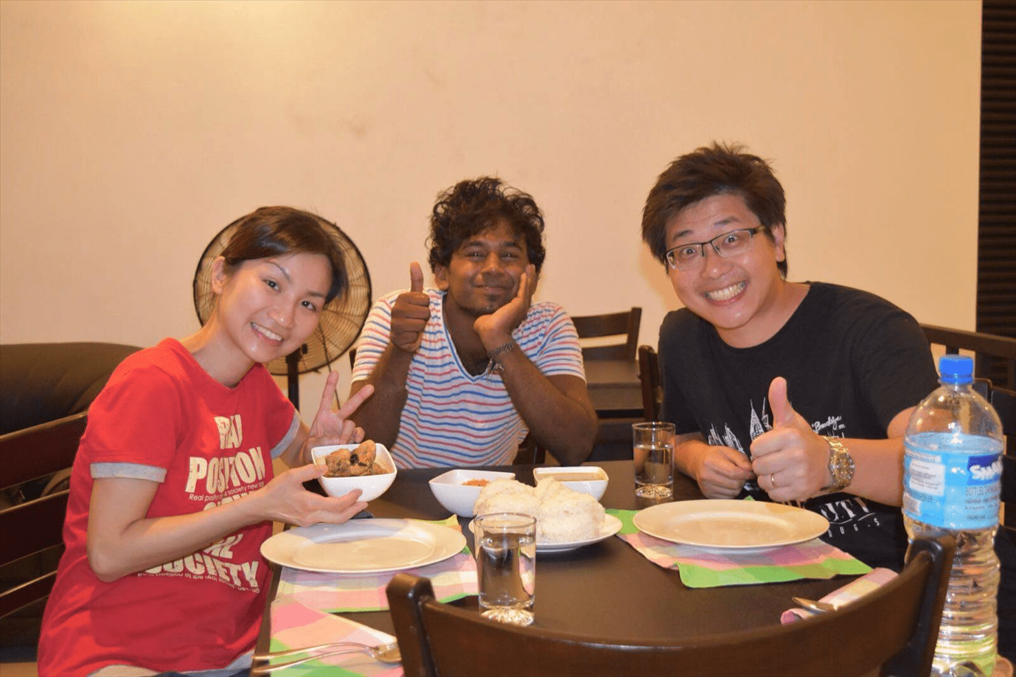 Lite dinner at Chinthaka rathnayake House | Chin's home | Sri lankan Riders 